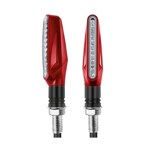 Clignotant universel pour moto rouge feu arrière de signalisation de rechange