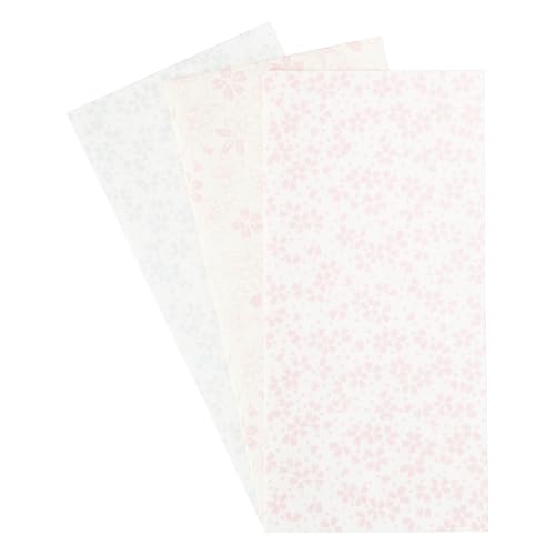 【Amazon.co.jp 限定】和紙かわ澄 桜 きら染め 和紙金封 万円袋 桜パール 小桜桃 小桜水 3種各5枚15枚入