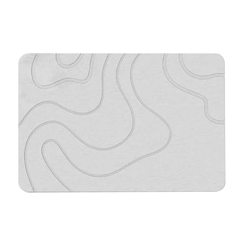 Alfombra De Baño De Piedra | Secado Rapido Alfombras De Entrada | Antideslizante Y Antibacteriana Lfombrilla Piedra Diatomita Super Absorbente, Fácil De Limpiar, 40x60cm