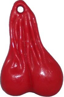 BULLS BALLS Big Boy Nuts, Solid Color - Red, 9.25