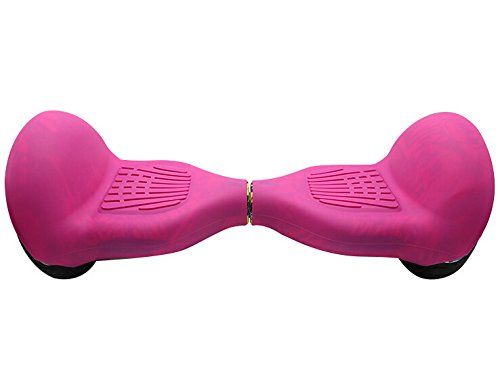 Dragon-five Rosa Protectora de Silicona Funda para 10 Pulgadas Smart Self Balancing Electric Scooter