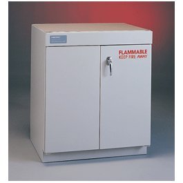 Labconco Protector 9906000 Epoxy Coated Steel Solvent Storage Cabinet with Ada-Compliant, Rgt Hinged Manual-Closing Door, 24" W x 22" D