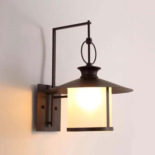 Applique extérieure lampe de jardin extérieur rétro étanche E27 noir - 5