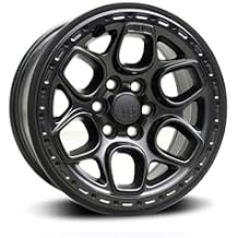 AEV Crestone Dualsport Wheel M10 Satin Black 17x8 A356 T6 Cast Aluminum Compatible with 2015-2022 Chevrolet Colorado & GMC Canyon