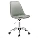 WOLTU BS60hgr Tabouret à roulettes Chaise de Bureau en Velours Tabouret de Bureau pivotant 360° réglable en Hauteur,Gris Clair