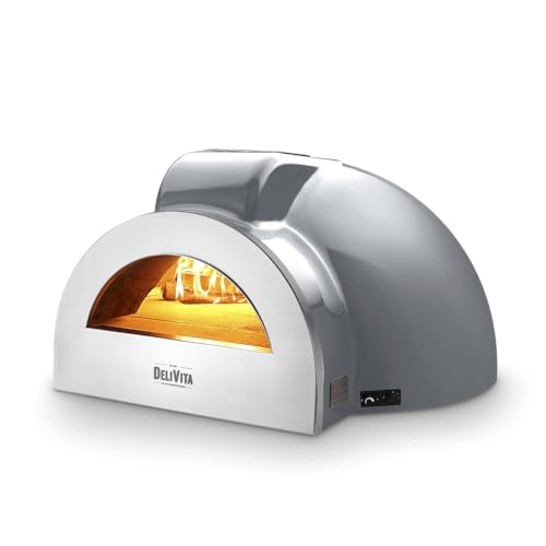 DeliVita Chef+ Dual-Fuel Pizzaofen Hale Grey