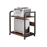 【Gain de place】 Le design tridimensionnel du support d'imprimante n'occupe qu'une petite surface, mais la capacité de stockage n'est pas réduite. Et le design du butoir de balustrade empêche les chutes. En outre, la base de la conception de la roue universelle, mouvement de rotation libre à 360 °, avec un dispositif de freinage, est facile à déplacer, pour le nettoyage et le nettoyage, pour plus de confort.