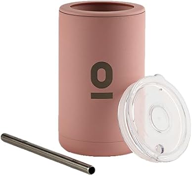 Frank Green Pembe Pipetli Termos, 425 ml, Paslanmaz  elik, Silikon, BPA  ermez