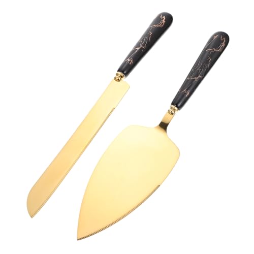 TOPBATHY Set Pale Per Torte Nuziali e Acciaio in Utensile Per Servire Torte e Tagliare Formaggio Facile Da Feste e Matrimoni