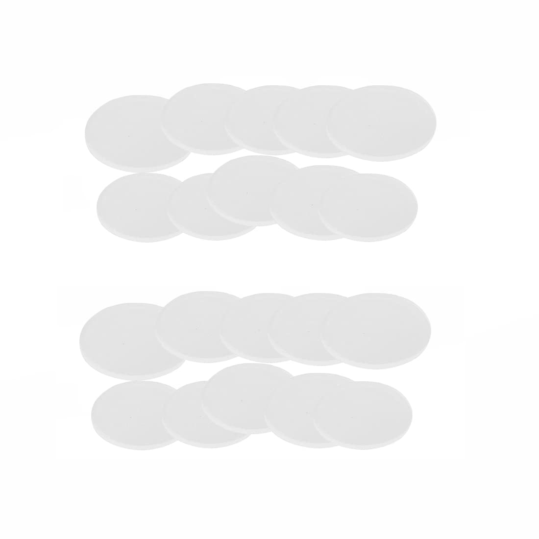 XMRISE White Round Silicone Rubber Gaskets Silicone Flat Seal Washer Solid Pads Translucent Thickness 2mm,Dia.2.8 inches/70 mm