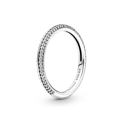 PANDORA ME Sterling Silver Pavé Ring, Size 48, No Box