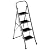 Smartxchoices 4 Step Ladder Folding Step Stool with Handgrip Wide Anti-Slip Platform, Lightweight Steel Ladder,330 lbs Load Capacity, Portable Steel Step Stool for Home Kitchen Shop, Gray