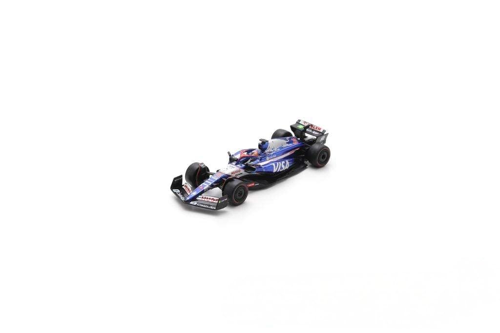 Spark Visa Cash App Racing Bulls F1 Team, Official 2024 Model Merchandise, Liam Lawson USA GP Special Edition, 1/64 Scale Model Racing Car