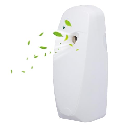 Ambientador automático en aerosol, dispensador automático de fragancia para aire limpio, dispensador de sensor ajustable con soporte de pared o uso independiente para baño, baño, hotel, hogar