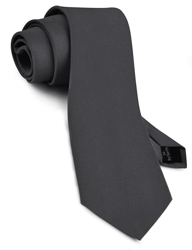 Image of GUSLESON Classic New 3.15 inch(8cm) Men's Solid Color Necktie Wedding Business Tie + Gift Box