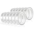 12 Rolls 20mm x33m(108ft) Clear Heat Tape,Transparent High Temperature Heat Resistant Tape,Heat Transfer Tape for Heat P