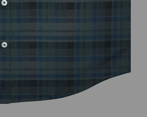 Image of GHPC 100% Cotton Checkered Half Sleeves Regular Fit Formal Shirt for Men