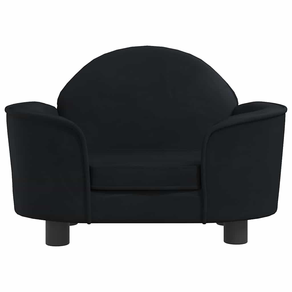 Cuccia per cani in velluto con memory foam, cuscino antiscivolo e rivestimento sfoderabile, protegge le articolazioni, per cuccioli, anziani e esterni, colore: nero, 66 x 40 x 45 cm