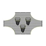 Fußballtor mit Löchern für Ziele, Netz, Trainingszonen, praktische Ausrüstung, Netzfelder