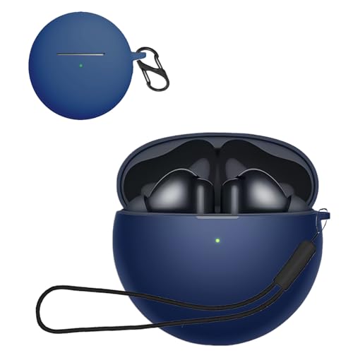 For Huawei Freebuds 7i �P�[�X �J�o�[�yHNWEIWEI�z �i�J���r�i�t��+�X�g���b�v�t�� �j �V���R�� �֗� �J���r�i�t ���s �y�ʏ��^ �����[�d�\ Huawei Freebuds 7i �p �P�[�X �J�o�[�i�u���[�j