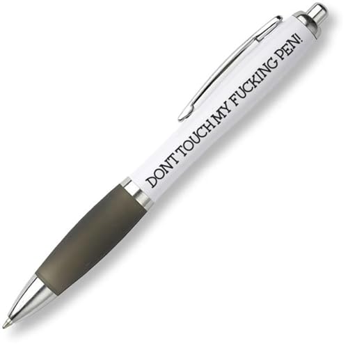Details Promo Gifts Funny Pens Office Cheeky Novelty Stationary Humour Rude Profanity Job Gift (DON'T TOUCH MY FU**ING PEN!)