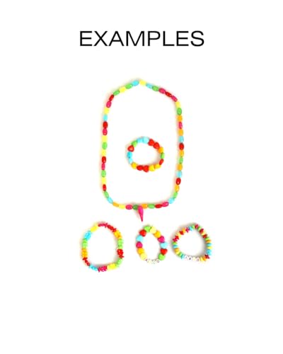 Image of Ambitieux 12 Types Of Colorful 900+ Pcs 8Mm Of Plastic Beads - Perfect For Crafting (Barfi Beads),Multicolor