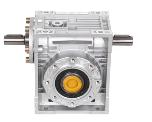 Reductor helicoidal 90 grados NRV030-VS con doble eje de entrada 9mm