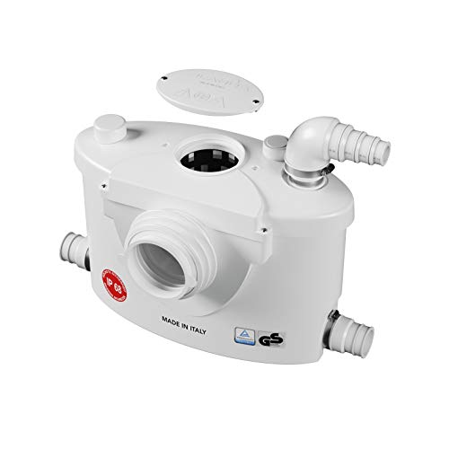 Planus Spa-Broysan 4 UP-IP68 - Caja para trituradora de inodoro, antiolor y silencioso, certificación IP68, 230 V, color blanco