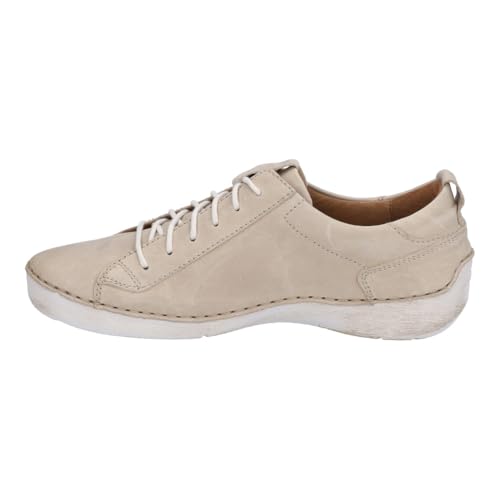 Image of Josef Seibel Fergey 56 Sneakers for Women - Full Grain Leather Construction - Padded Insole - Flexible Outsole Creme Capri EU 42 (US Women's 11) M