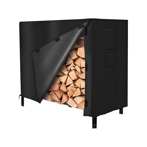 Housse pour support de bois fini les bûches humides de jardin