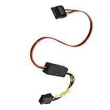 Hkfgdjdl 8ピンから4ピンハードドライブ電源アダプターコネクタケーブル12Vから5Vハードディスク電源コード交換