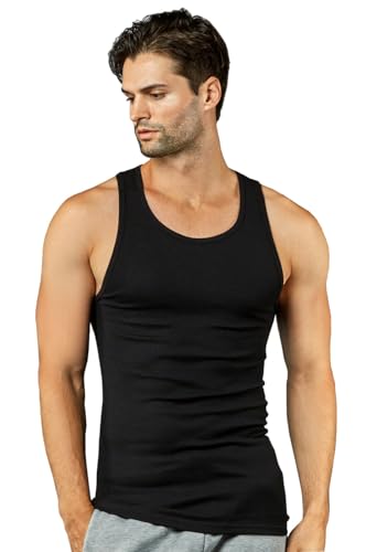 Knocker Men's 3 pc Tank Top Undershirts A-Shirt
