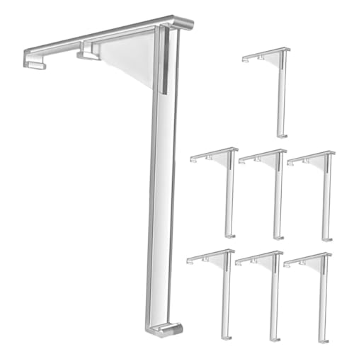 STOBAZA 8pcs Valance Clips: Clear Vertical Blind Retainer Hidden Holder Installation Bracket Outside Mount Accessories