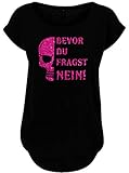 Damenshirts und Hoodie sind wie abgebildet mit haltbarem Glitzer bedruckt