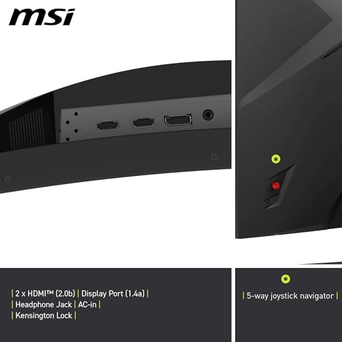 MSI MAG 321CQF E18 31.5 LED Rapid VA QHD 180Hz 0.5ms Adaptive Sync Curva - vue 7