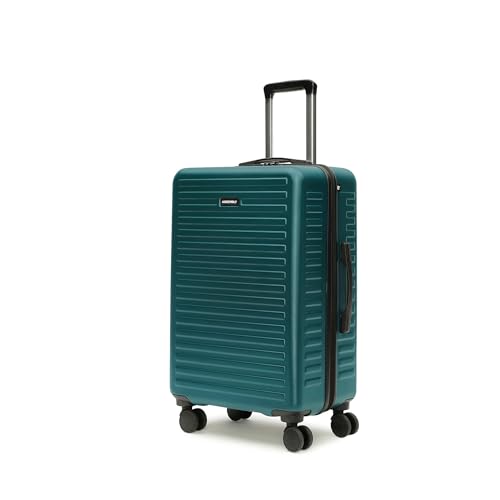 Image of Assembly Large Check-in Suitcase with 3 Packing Cubes & TSA Lock, Durable Polycarbonate Hard Shell Luggage for Adventure Travel, Green, 28-Inch