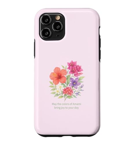 �����̐F�ʂ�Z���{�^�j�J�� �u�[�P �EAmami Island Botanical Floral Bouquet �X�}�z�P�[�X iPhone 11 Pro �p