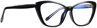 GRFISIA Blue Light Blocking Cat Eye Glasses, Women TR90 Lightweight Design Eyeglasses/Anti Eye