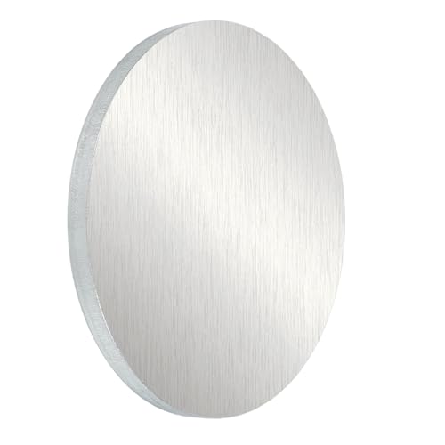 PATIKIL 6061 Aluminum Disc, 1 Pcs 5.9x2/5 Inch Round Flat Plain Aluminum Metal Plate for Industrial Crafting DIY