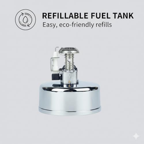 Portable Mini Butane Torch Burner for Siphon Coffee (Vacuum Pot) – Adjustable Flame, Refillable Tabletop Bunsen Burner for Brewing, Fondue & Lab Use By FINJAN