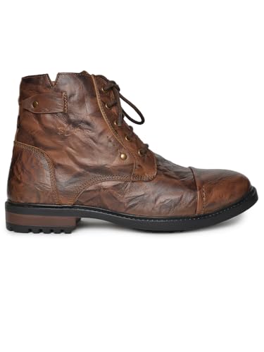 Image of Buckaroo APACHEE crumbald Leather Tan Casual Boots For Mens