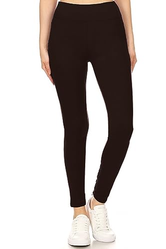 Image of Leggings Depot High Waisted Leggings for Women Buttery Smooth & Soft Women's Solid Yoga - Reg, Plus, 1X3X, 3X5X
