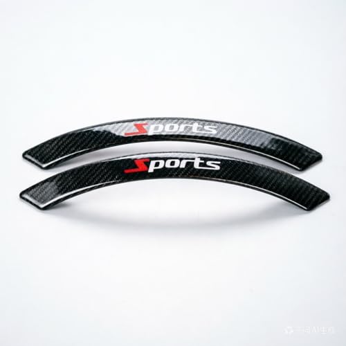 Woniyal Premium Wheel Arch Trim Extensions for VW Golf 5 (1K Bj 2003-2008), Car Wheel Arch Trim Carbon Fiber Duty Scratch-Resistant Edge Protector Strip Set,B