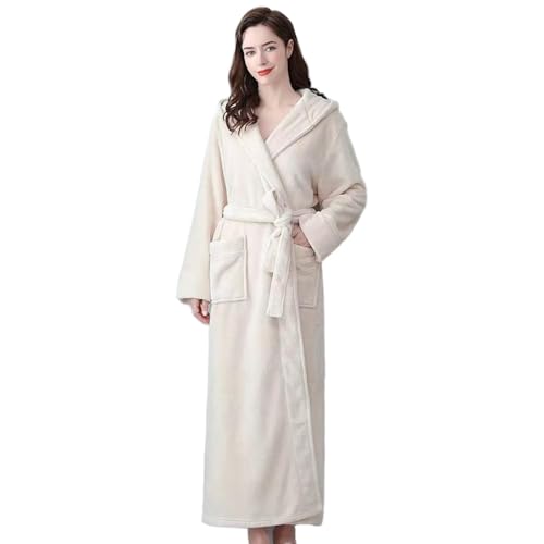 Peignoir d'hiver extra long et kimono chaud de douche pour homme et femme