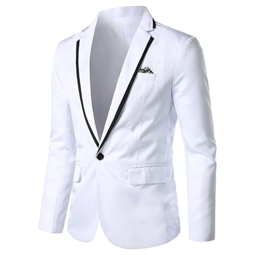 Blazer de sport d'affaires homme à un bouton et coupe ajustée