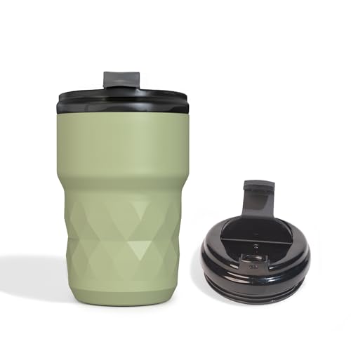 Image of Headway Java Stainless Steel Mugs 360 ml - 2 Years Brand Warranty | Insulated Coffee Mug | Travel Mug | Coffee Tumbler | Cold for 6 Hours & Hot for 3 Hours | Matcha Green