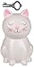Produktbild MC Trend Spardose Katze mit Schloss Weiß Keramik Sparschwein sparen Deko Figur Sparbüchse ca. 16 cm