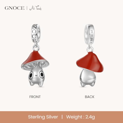 Image of GNOCE Cute Dancing Frog Charm,Abi Toads Hug Bead 925 Sterling Silver /Silver Plated Dangle Charms Fit Bracelets & Necklace, Hand-Finished Keepsake Jewelry Gift for Women Men BBF