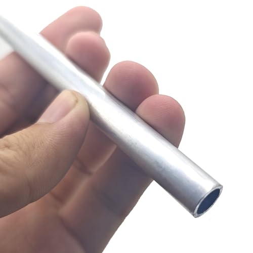Industria Tubo redondo de aluminio 6061 de 23 mm de diámetro exterior, resistente a la corrosión, ligero y for colgar toallas. Construcción(OD 23mm ID 19mm)