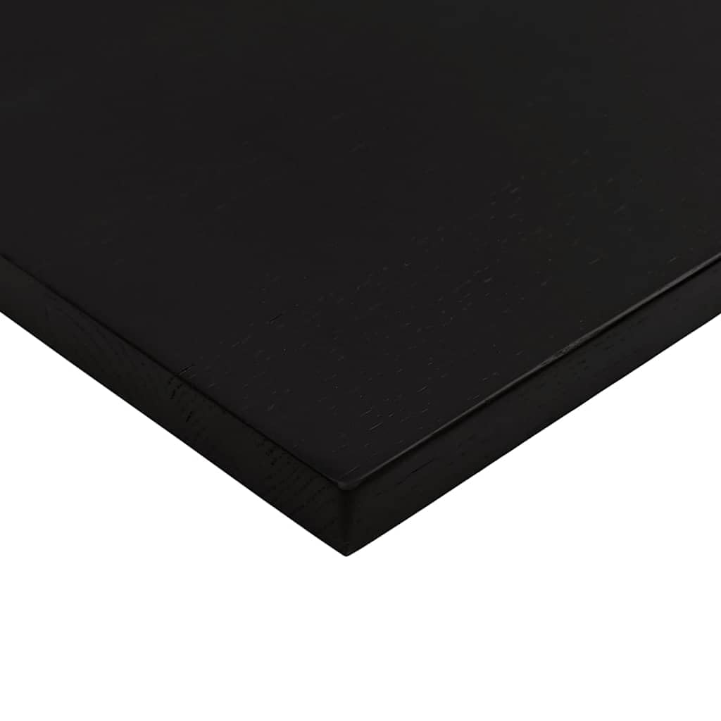 Piano da scrivania in rovere massiccio marrone scuro, 80 x 60 x 2,5 cm, rettangolare, piano di ricambio per mobili, accessorio fai da te, per ufficio, cucina, soggiorno, stabile e facile da